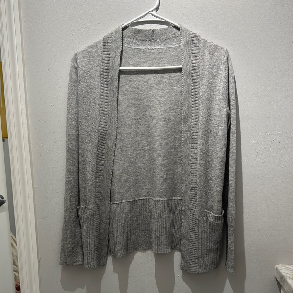 H&M Gray Open Front Cardigan Sweater